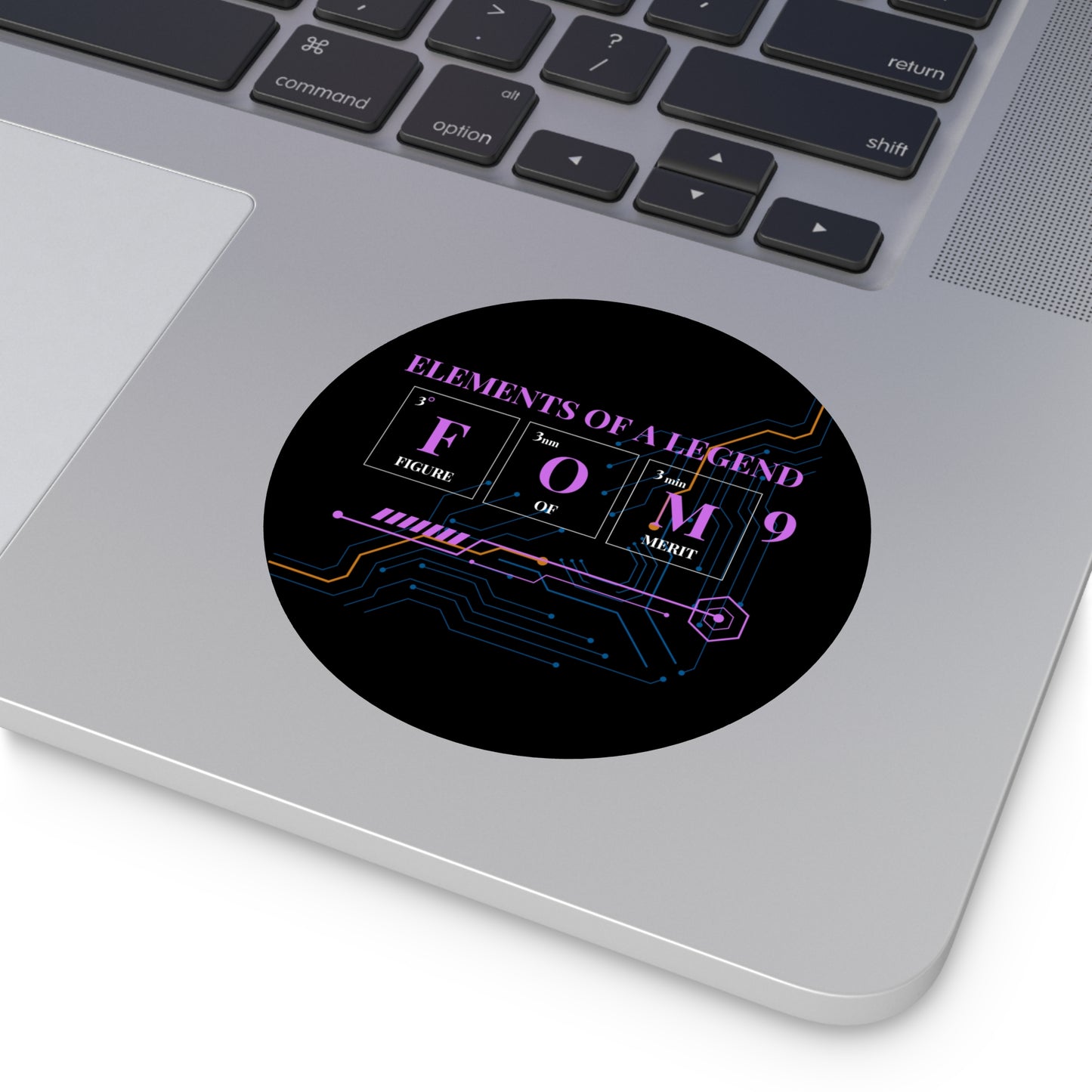 Elements of a Legend FOM9 Round Vinyl Sticker