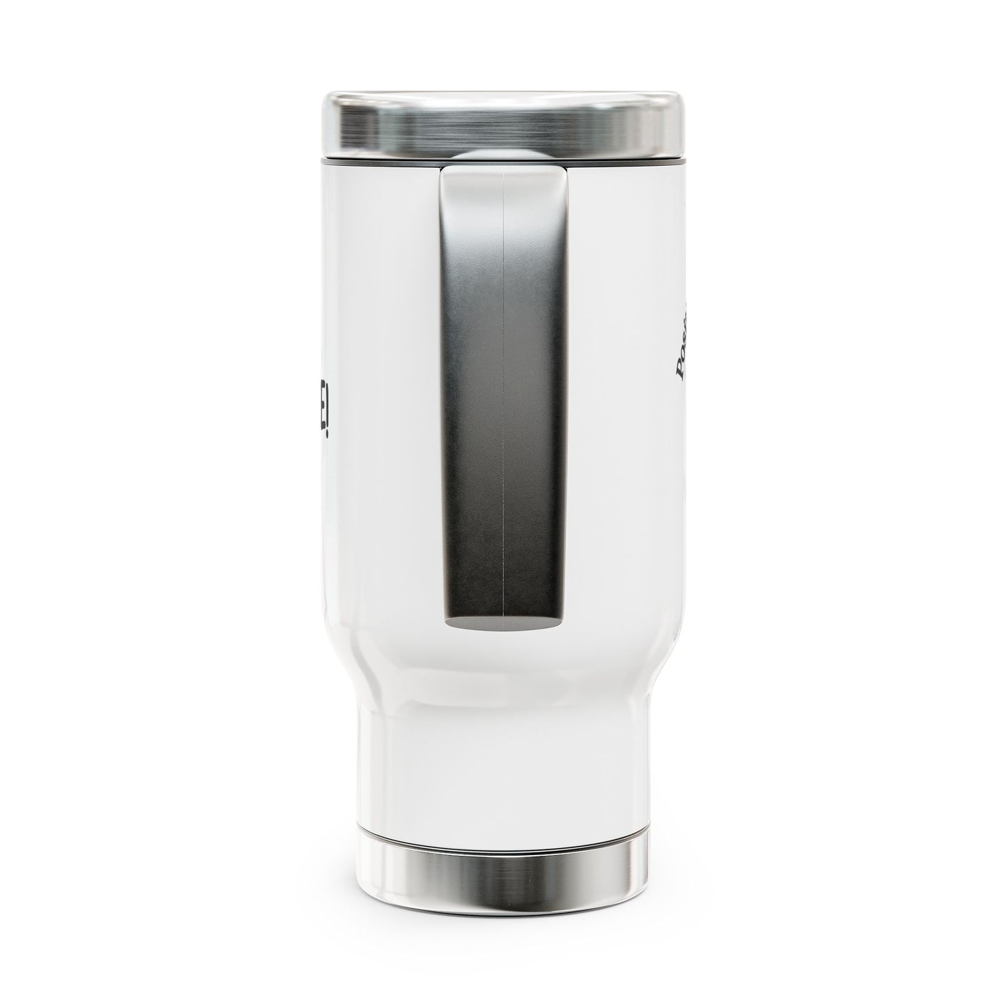 Let's F*ckin Navigate FOM 9 - Stainless Steel Travel Mug with Handle, 14oz