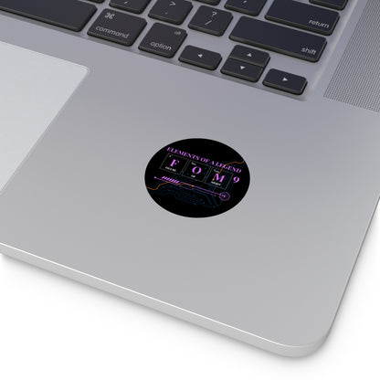 Elements of a Legend FOM9 Round Vinyl Sticker
