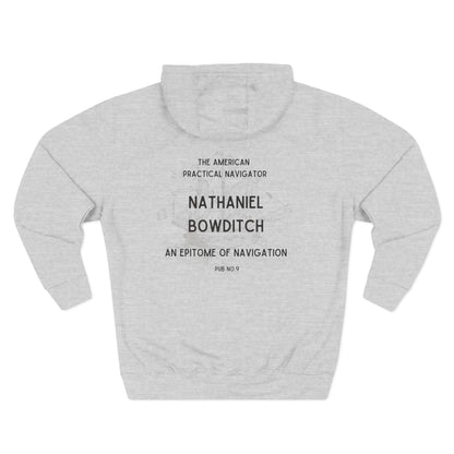 Nathaniel Bowditch FOM 9 hoodie with maritime navigation graphic
