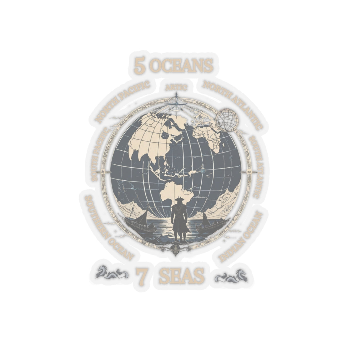 7 Seas FOM 9 Stickers