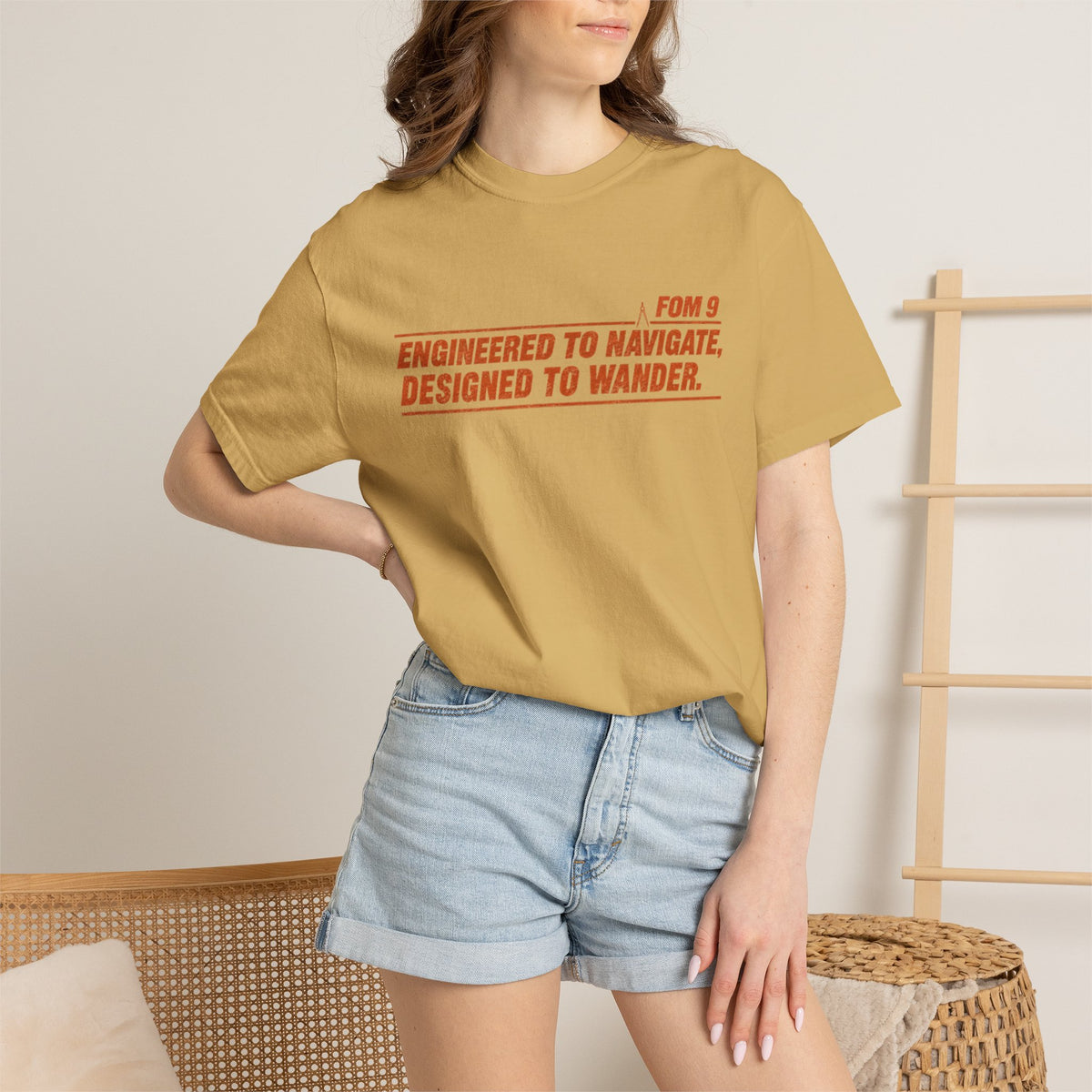 Engineered to Navigate. Designed to Wander. FOM 9 Graphic Tee