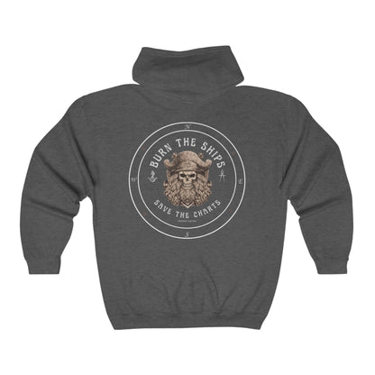 Burn the Ships FOM9 Zip Hooded Sweatshirt