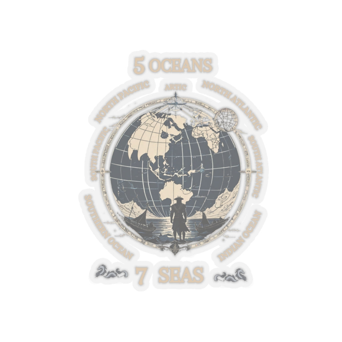 7 Seas FOM 9 Stickers