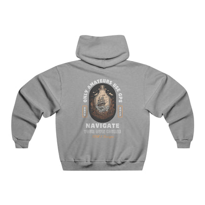 "Only Amateurs Use GPS" FOM9 Fleece Hoodie