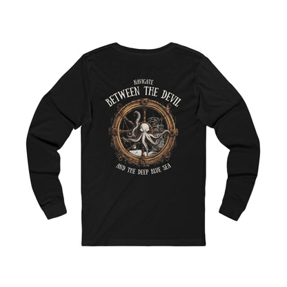 Devil and the Deep Blue Sea FOM 9 long sleeve tee with nautical graphic