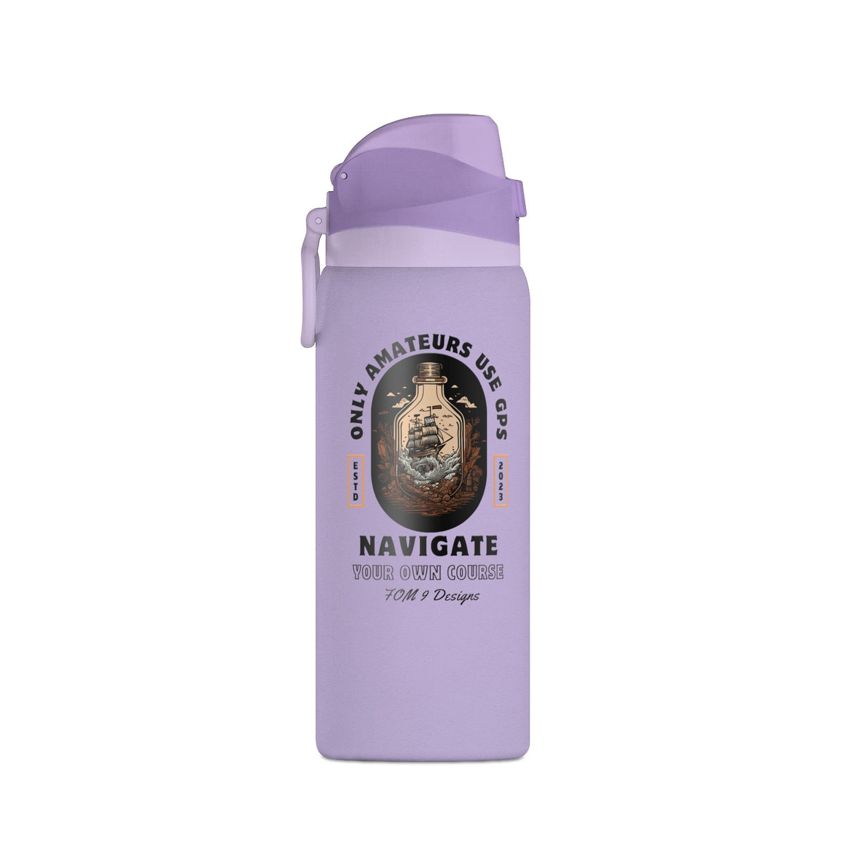 Only Amateurs Use GPS FOM9 Insulated Water Bottle 32oz