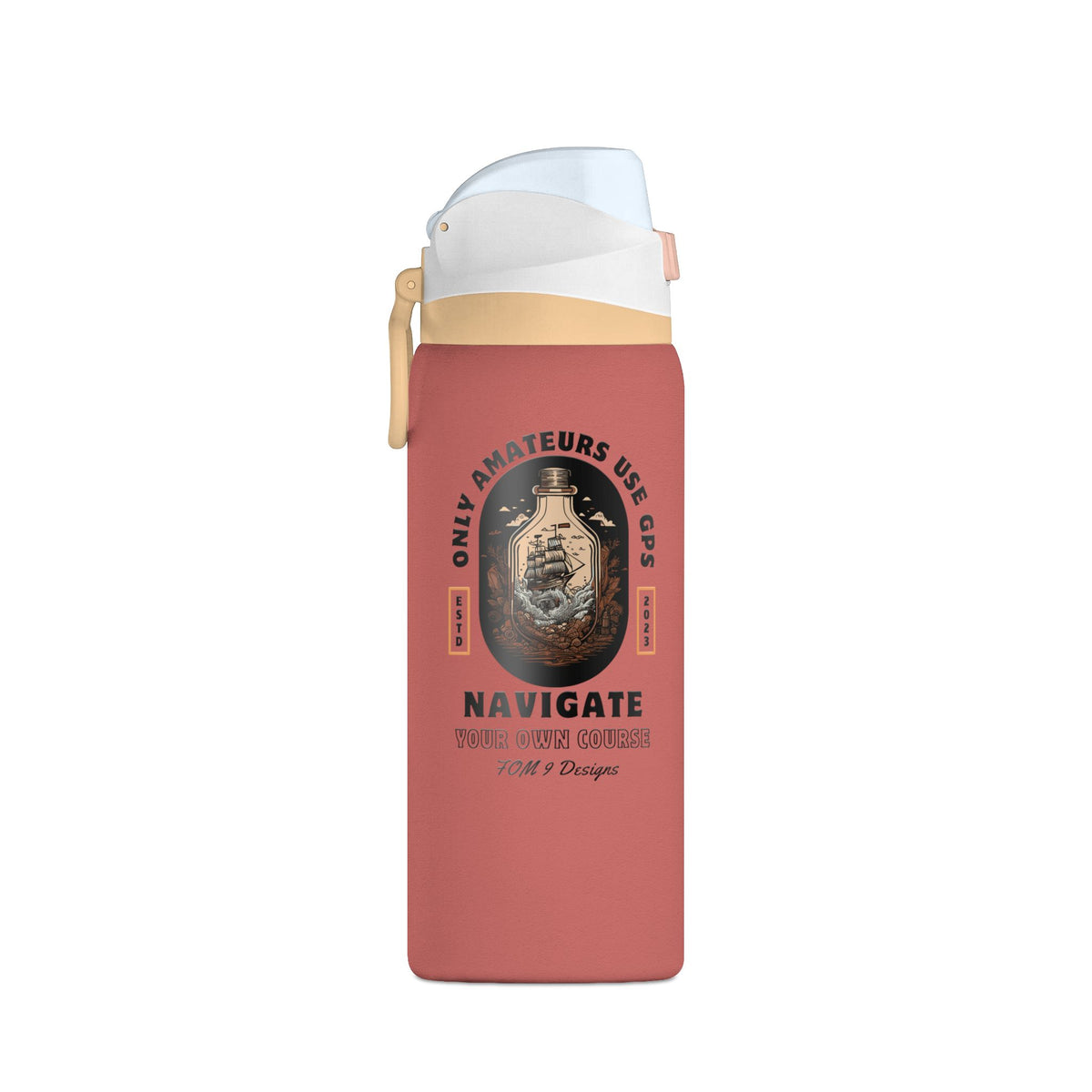 Only Amateurs Use GPS FOM9 Insulated Water Bottle 32oz