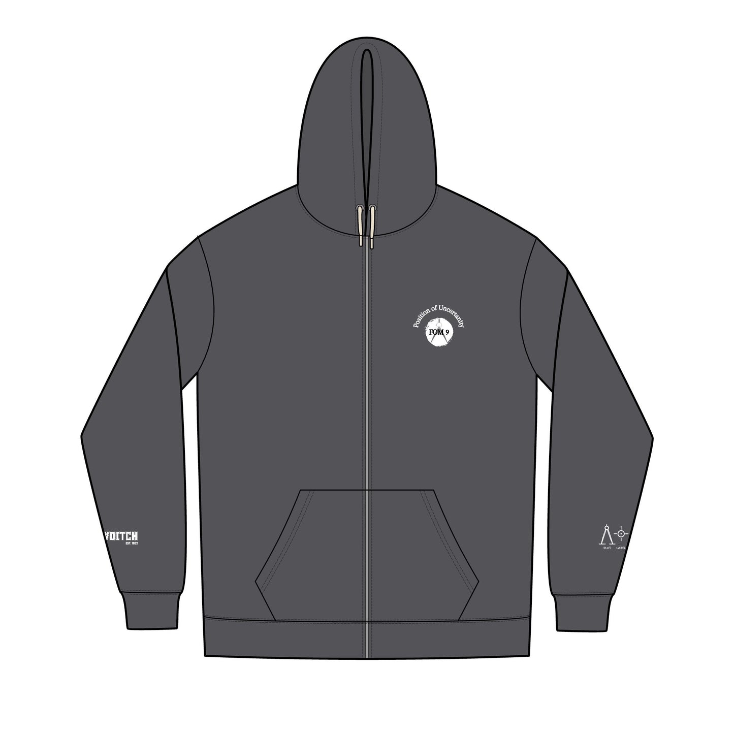 Sextants Over Satellites FOM 9 Fleece Full-Zip Hoodie
