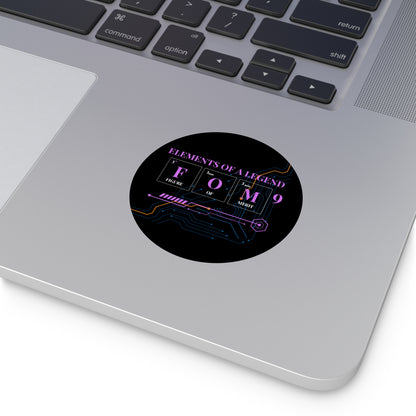 Elements of a Legend FOM9 Round Vinyl Sticker