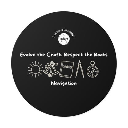 Evolve the Craft FOM 9 Round Vinyl Sticker