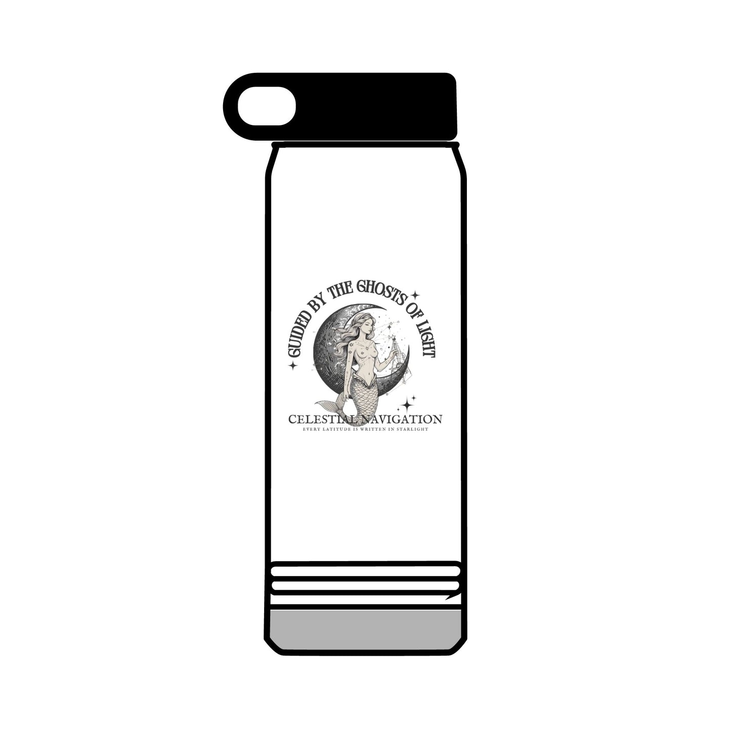 Guided by Ghosts of Light FOM 9 Water Bottle, 32oz