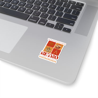 Retro Navigation FOM 9 Sticker - 1854 Edition