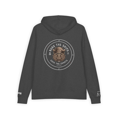 Burn the Ships save the Charts FOM9 Full-Zip Hoodie