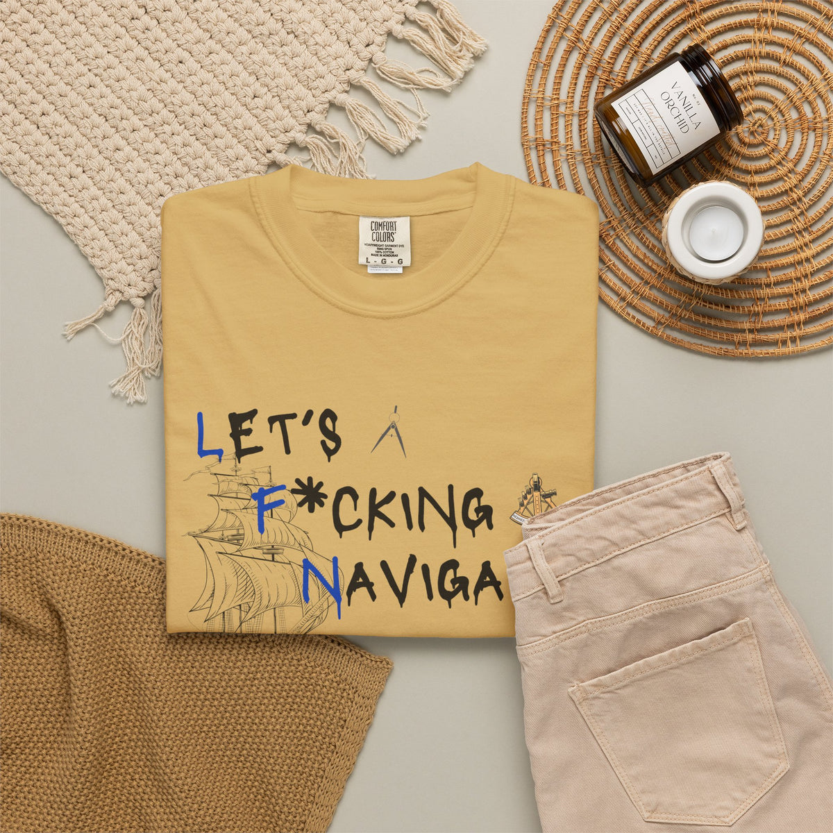 Let's F*cking Navigate FOM 9 Graphic Tee