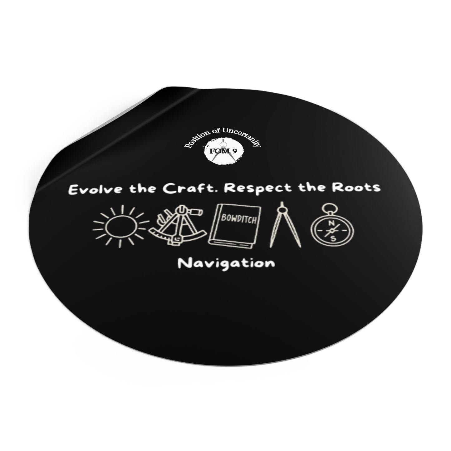 Evolve the Craft FOM 9 Round Vinyl Sticker
