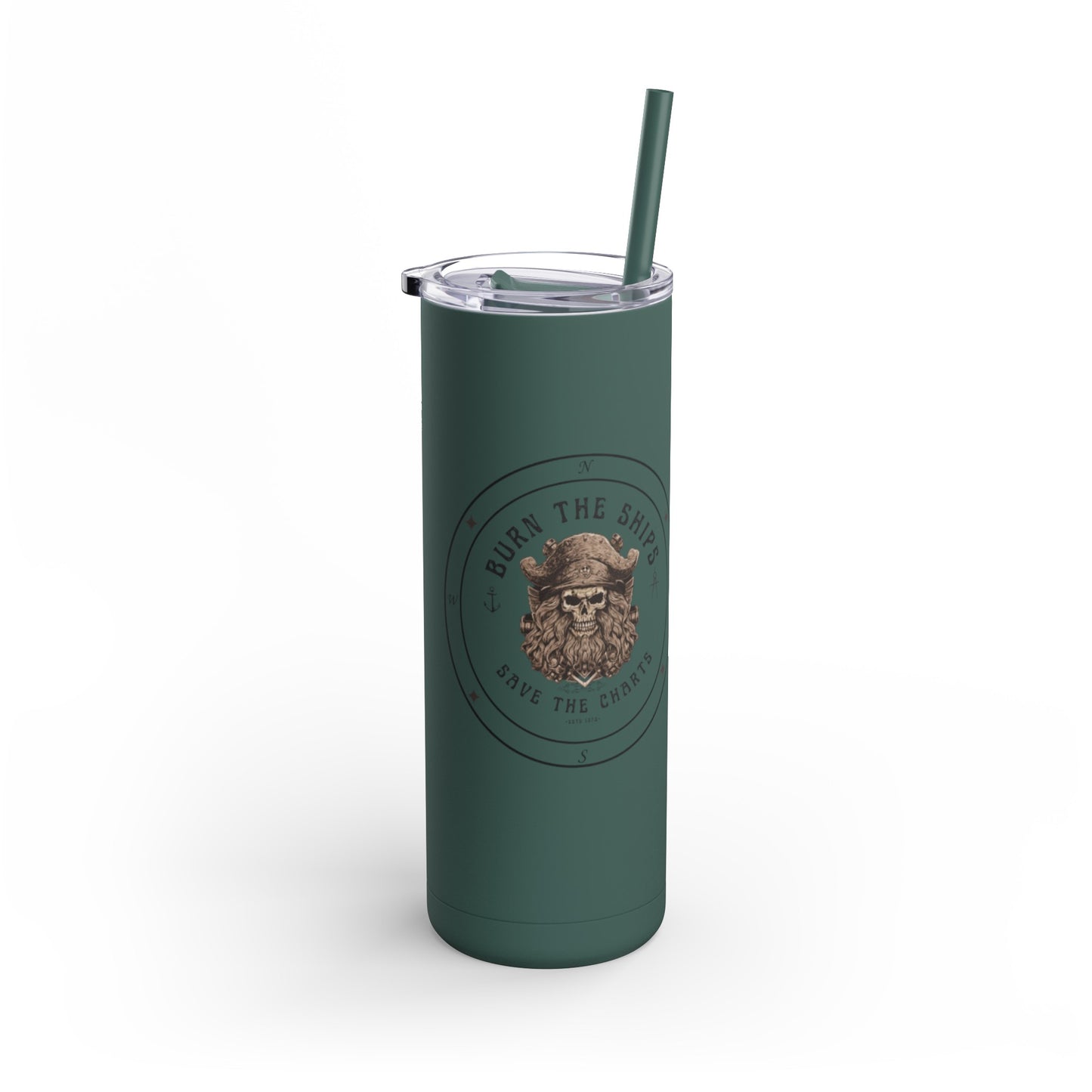 "Burn the Ships, Save the Charts" FOM9 20oz Tumbler