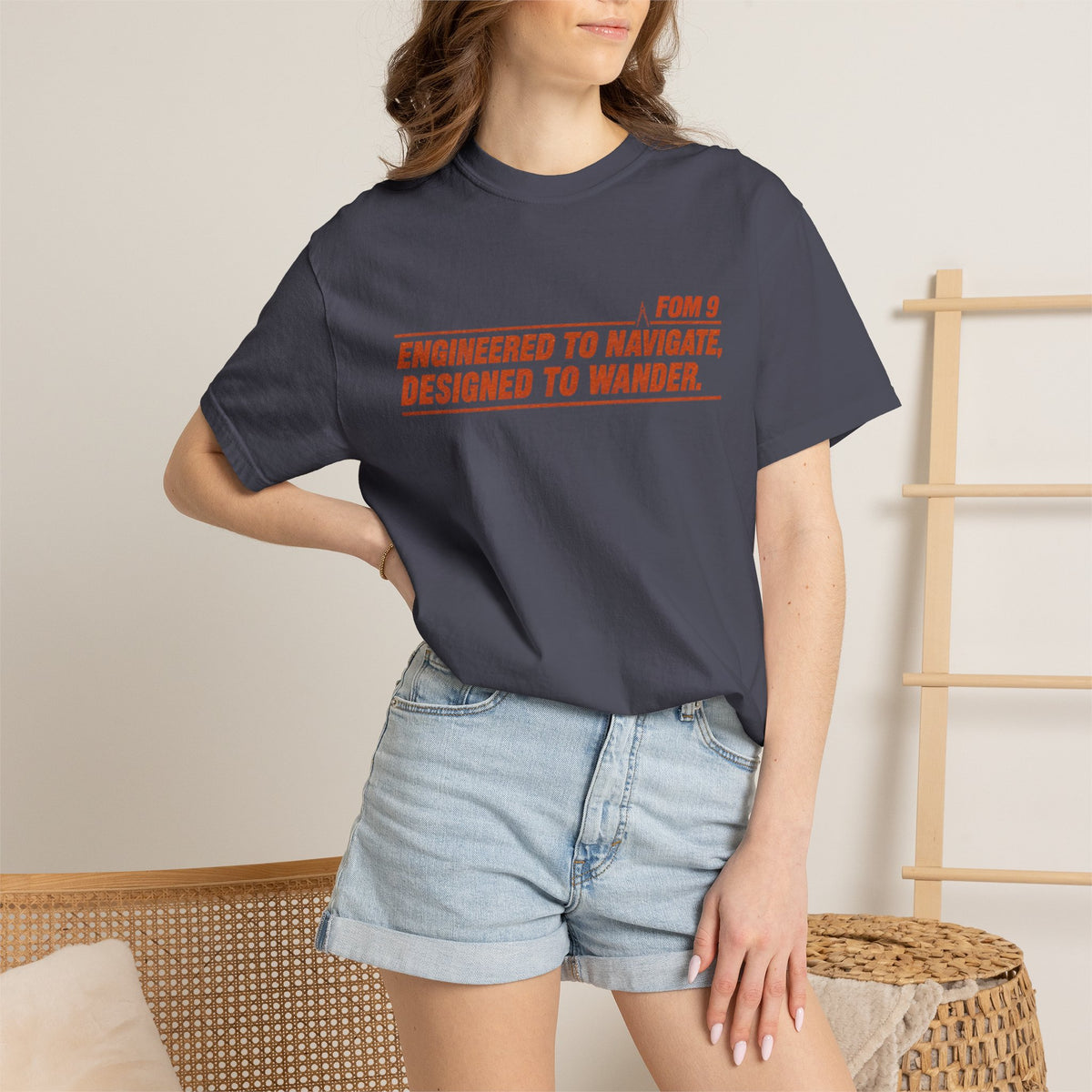Engineered to Navigate. Designed to Wander. FOM 9 Graphic Tee