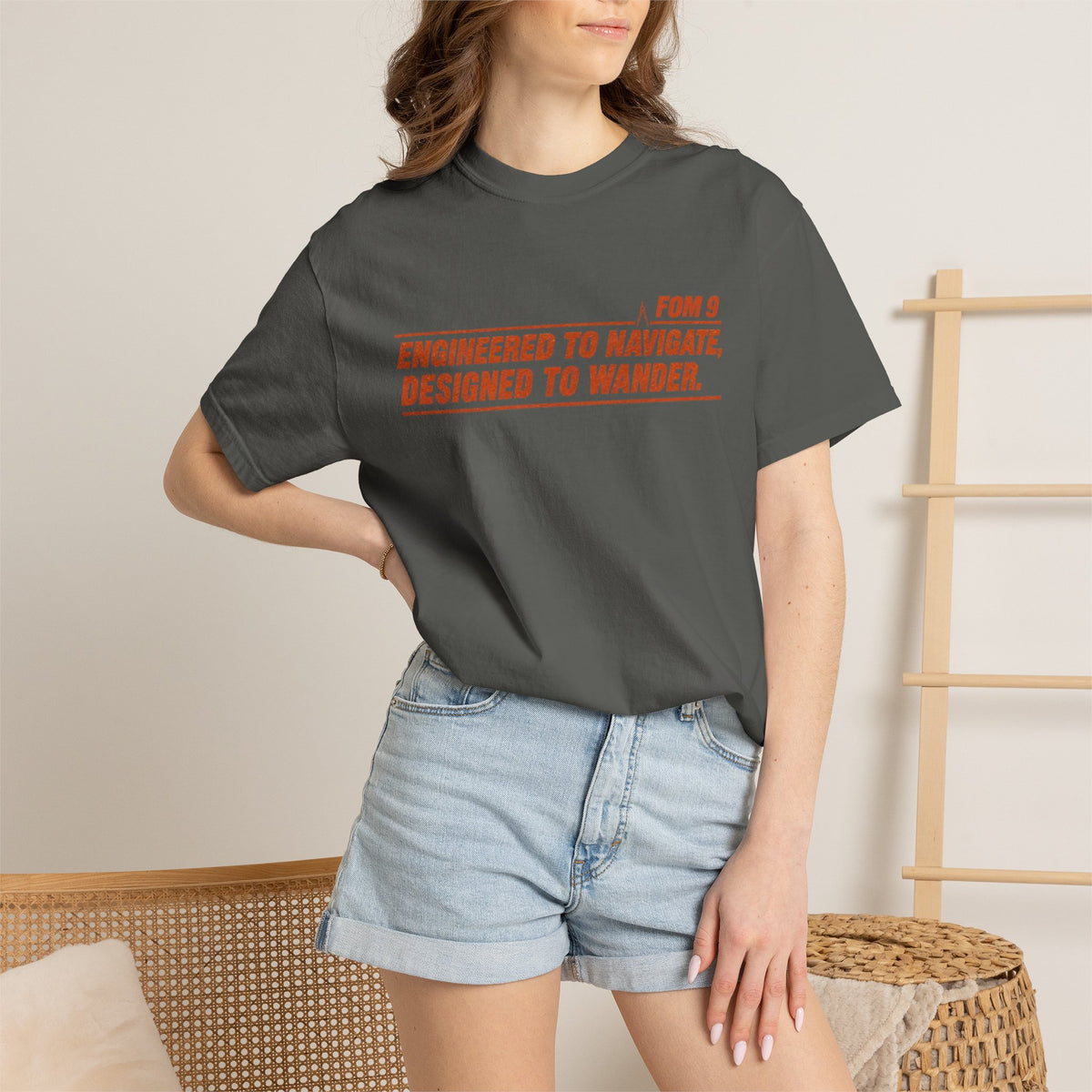 Engineered to Navigate. Designed to Wander. FOM 9 Graphic Tee