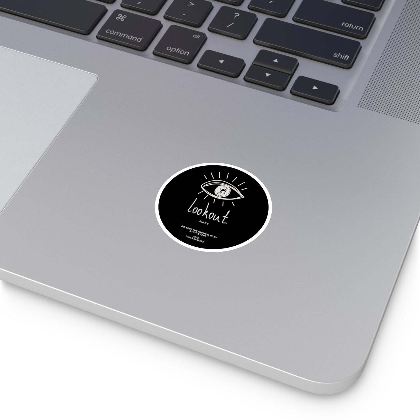 Lookout Rule 5 FOM 9 Round Stickers
