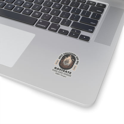 Only Amateurs Use GPS FOM 9 Sticker