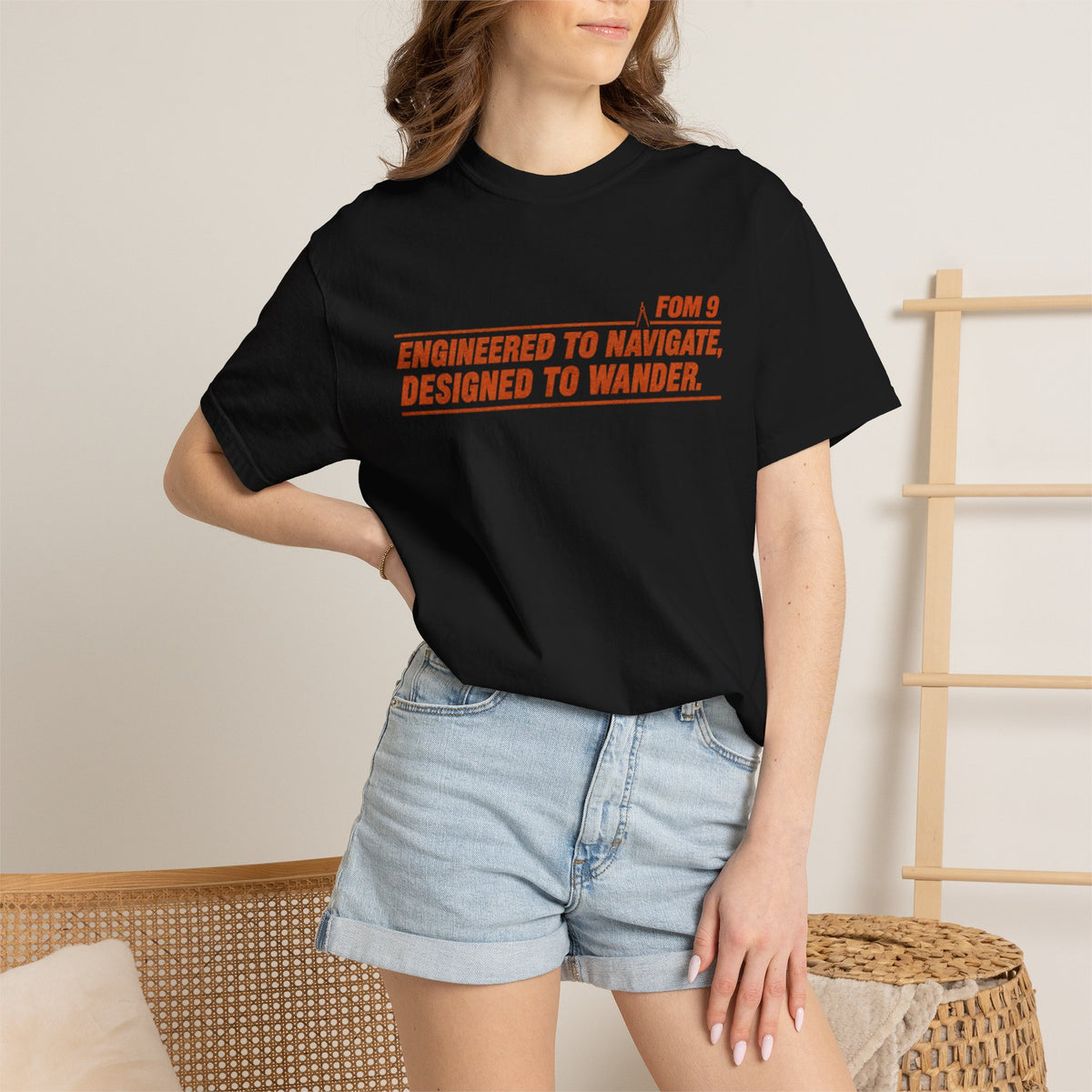 Engineered to Navigate. Designed to Wander. FOM 9 Graphic Tee