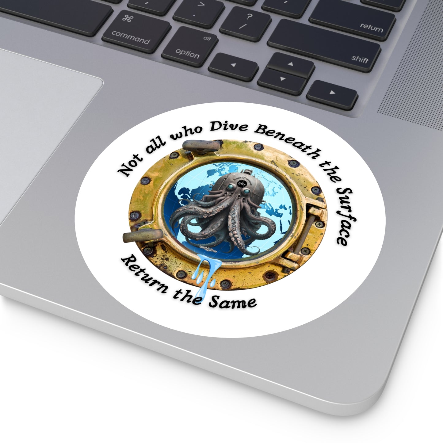 'Not All Who Dive Beneath the Surface' FOM 9 Round Stickers