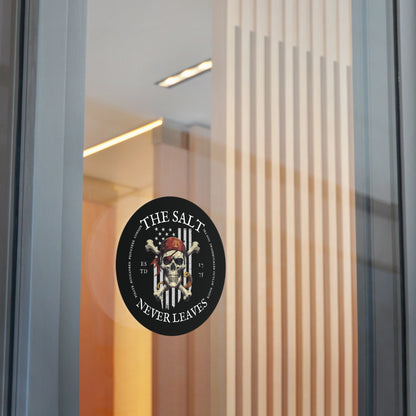 The Salt Never Leaves FOM 9 Round Vinyl Sticker