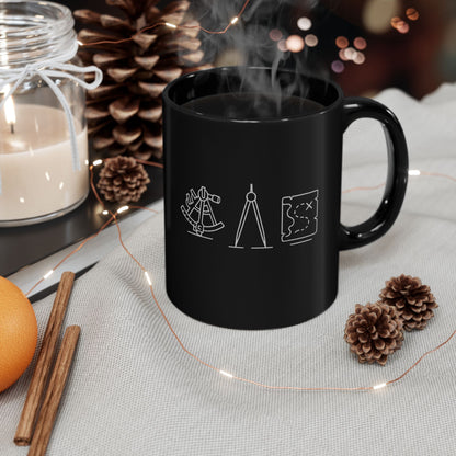 FOM 9 Logo 11oz Black Mug