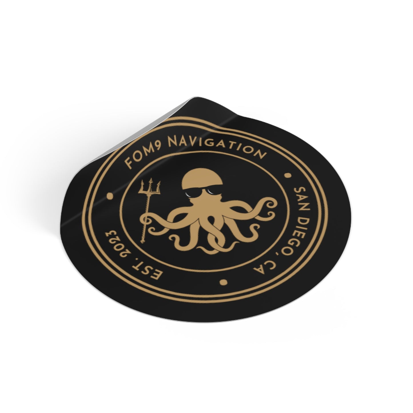 FOM 9 Logo Kracken Sticker