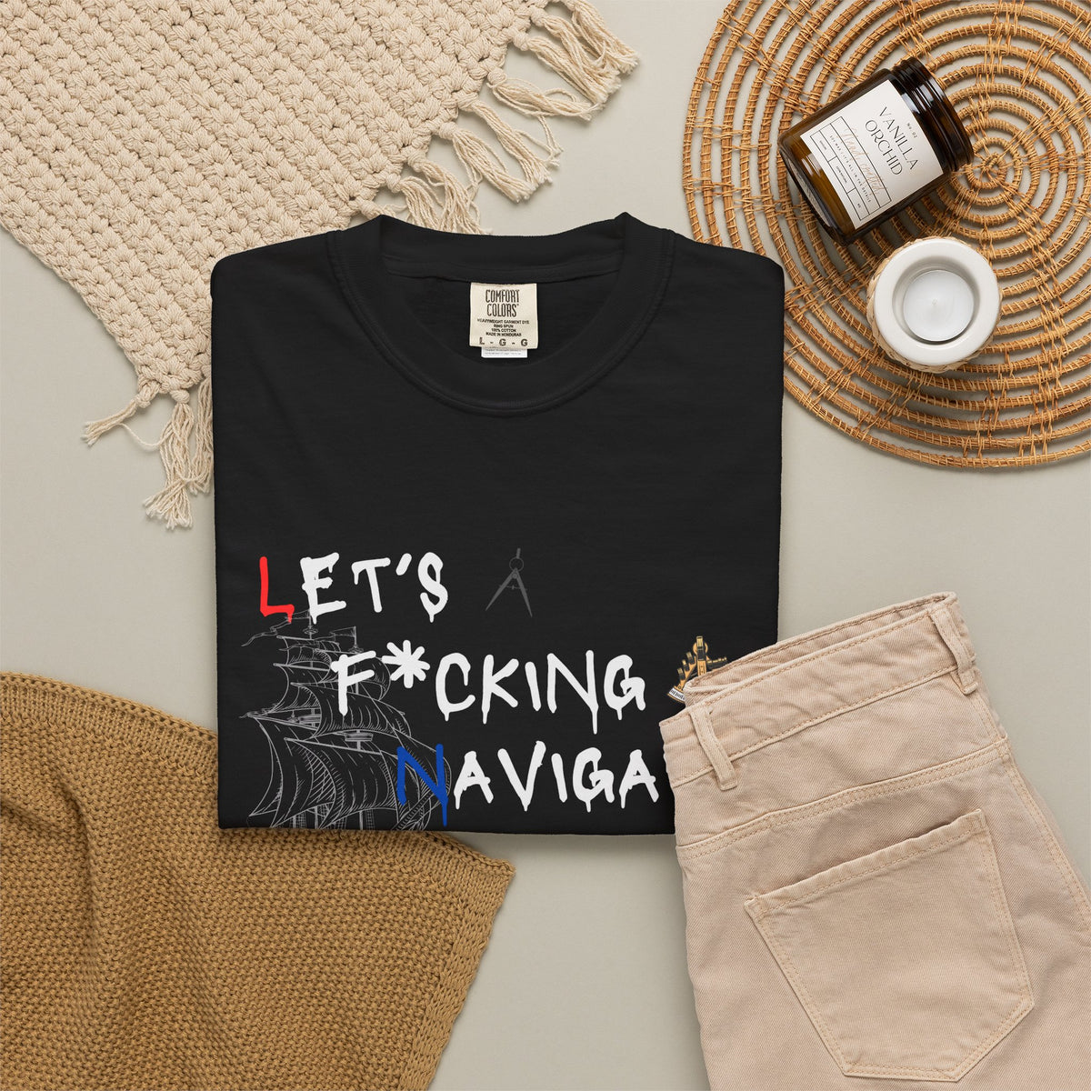 Let's F*cking Navigate FOM 9 Graphic Tee