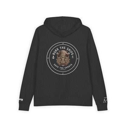Burn the Ships save the Charts FOM9 Full-Zip Hoodie