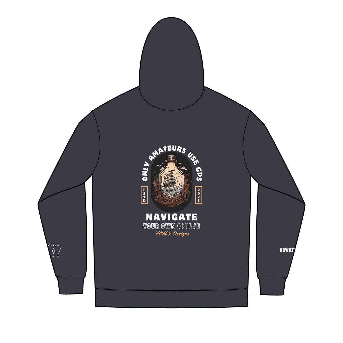Only Amateurs Use GPS FOM 9 Full-Zip Hoodie