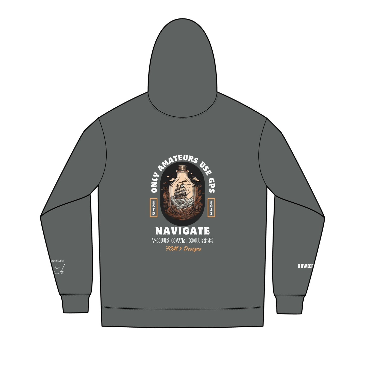 Only Amateurs Use GPS FOM 9 Full-Zip Hoodie