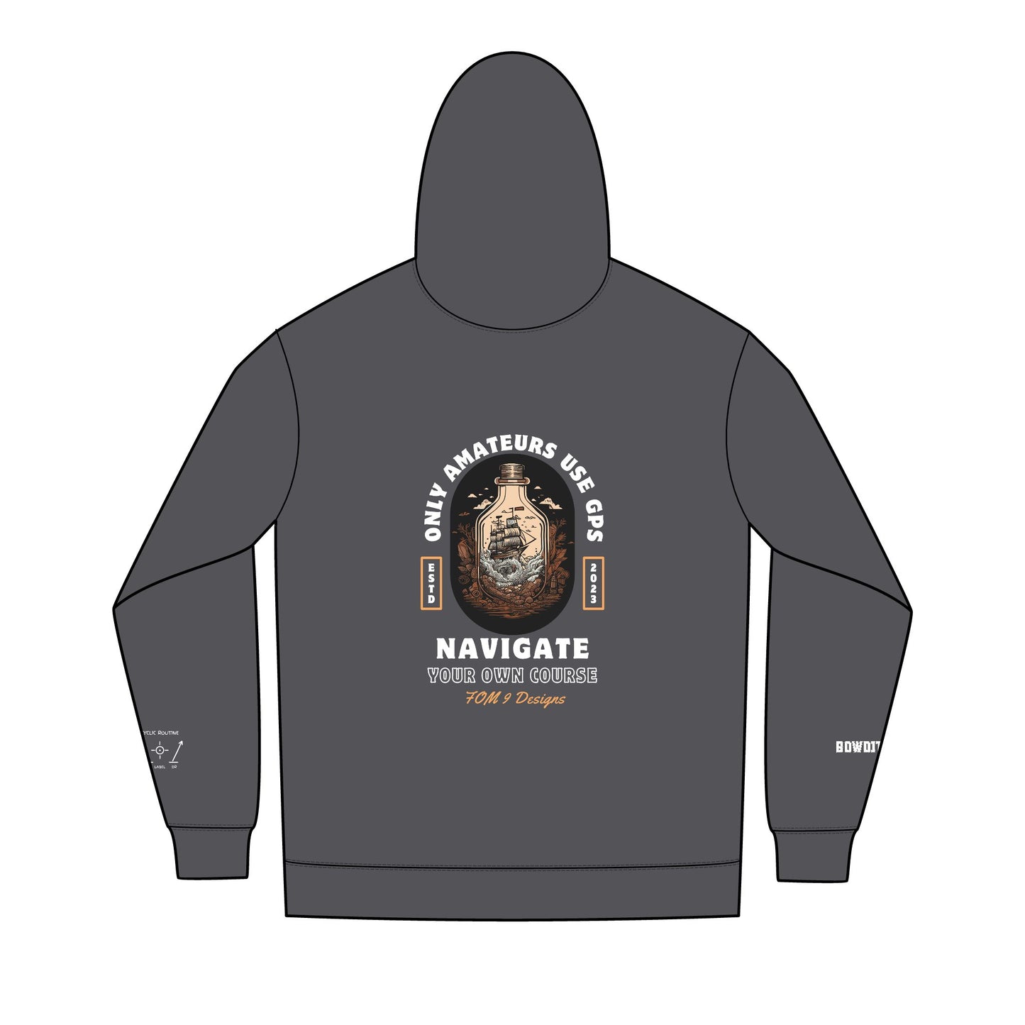 Only Amateurs Use GPS FOM 9 Full-Zip Hoodie