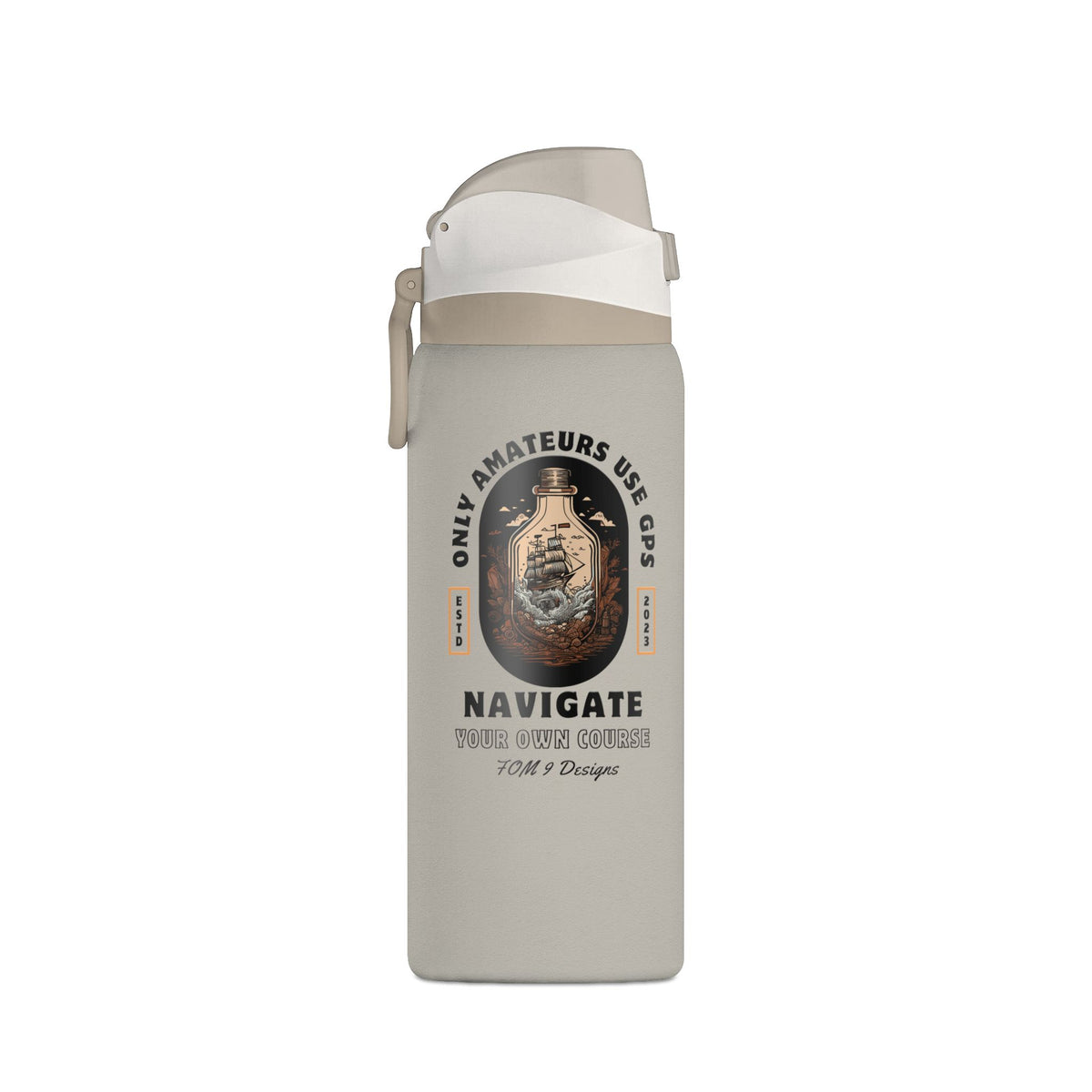 Only Amateurs Use GPS FOM9 Insulated Water Bottle 32oz