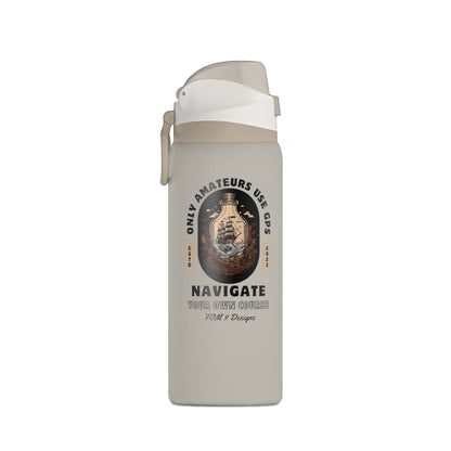 Only Amateurs Use GPS FOM9 Insulated Water Bottle 32oz