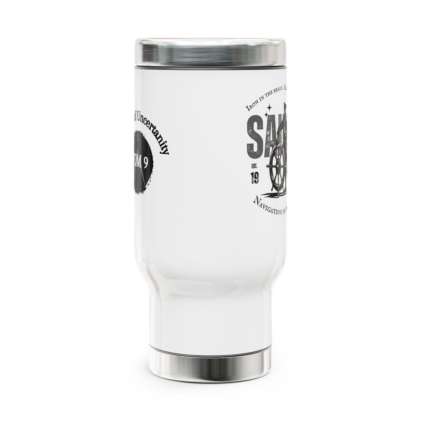 Sailor 1973 FOM 9 - Stainless Steel Travel Mug with Handle, 14oz
