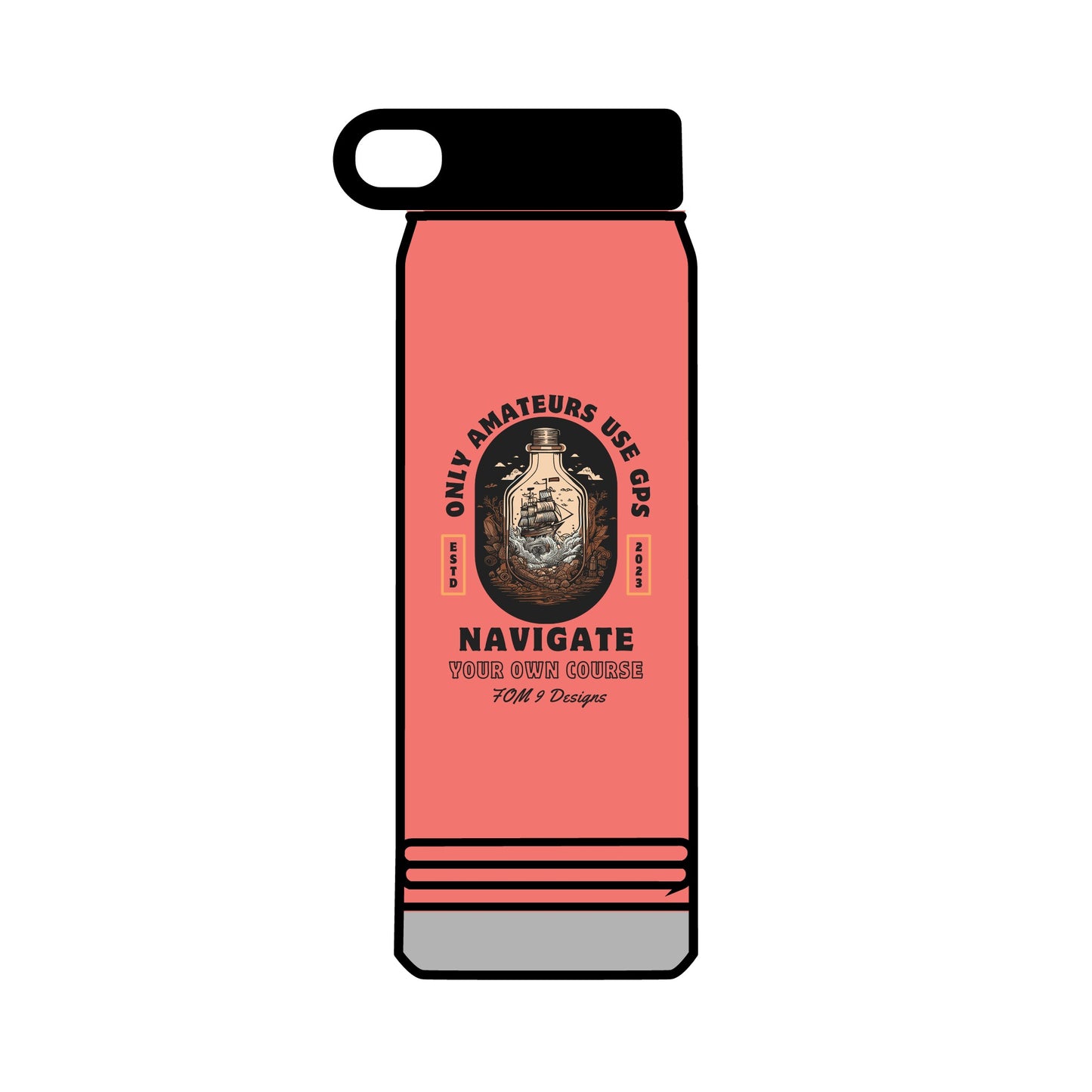 FOM 9 GPS Water Bottle, 32oz