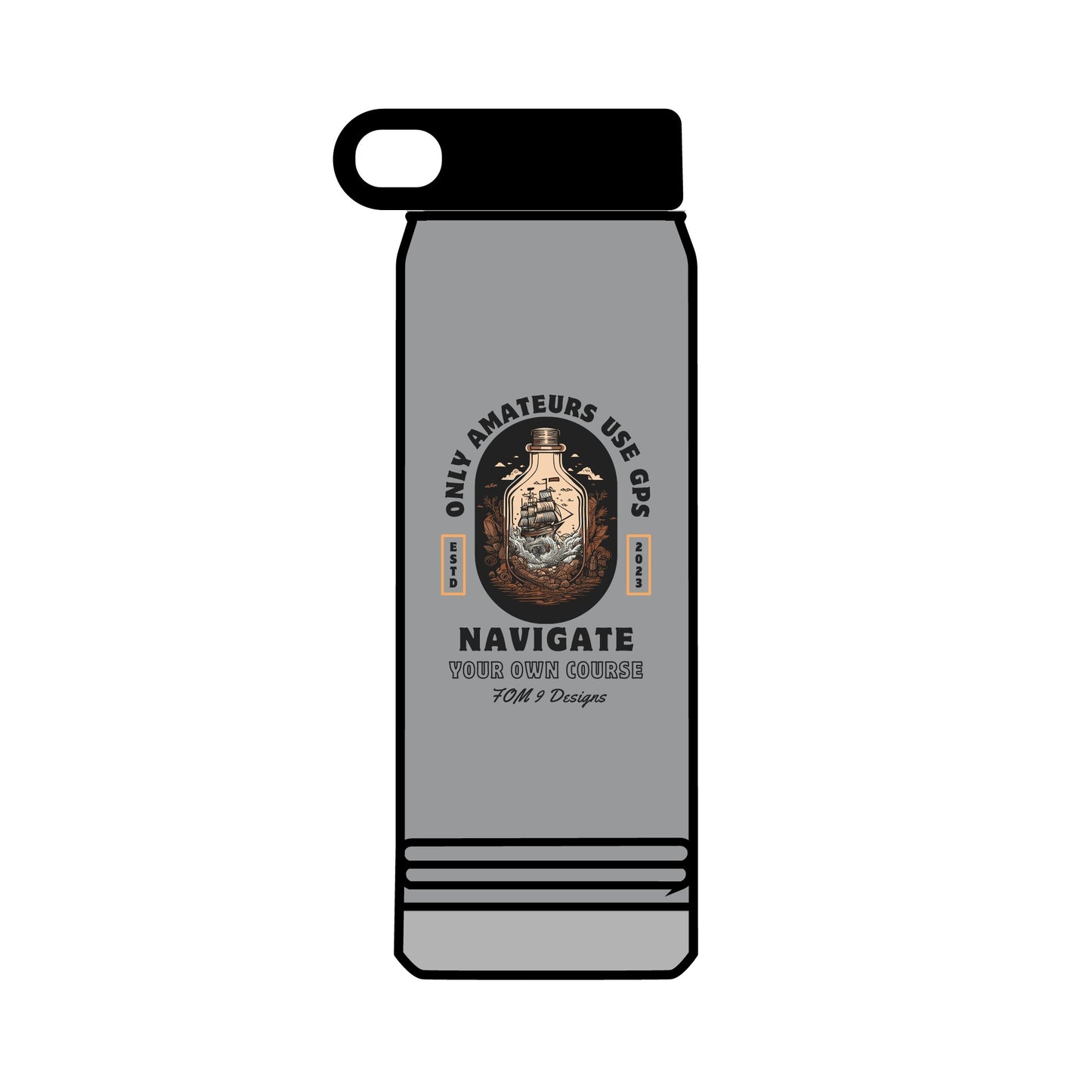 FOM 9 GPS Water Bottle, 32oz