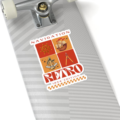 Retro Navigation FOM 9 Sticker - 1854 Edition