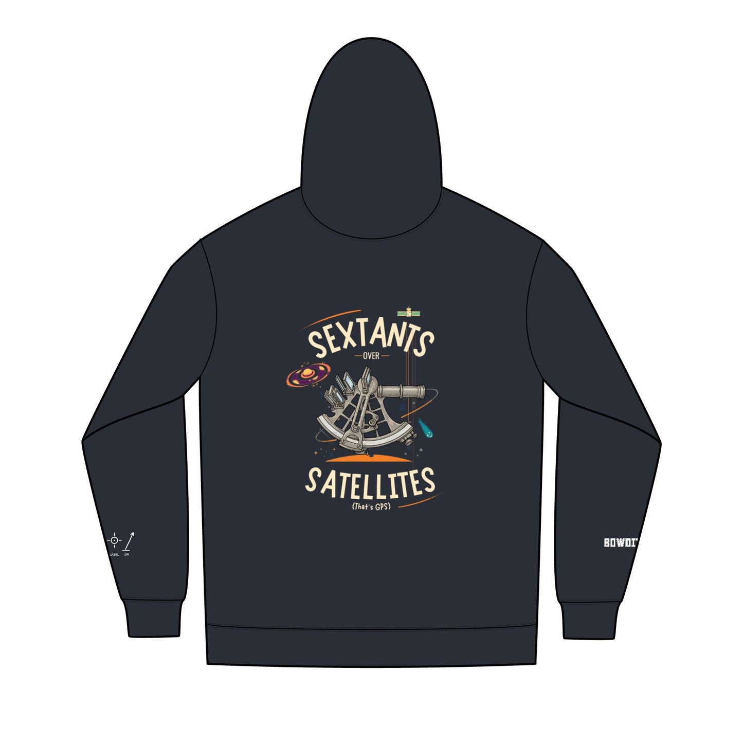 Sextants Over Satellites FOM 9 Fleece Full-Zip Hoodie