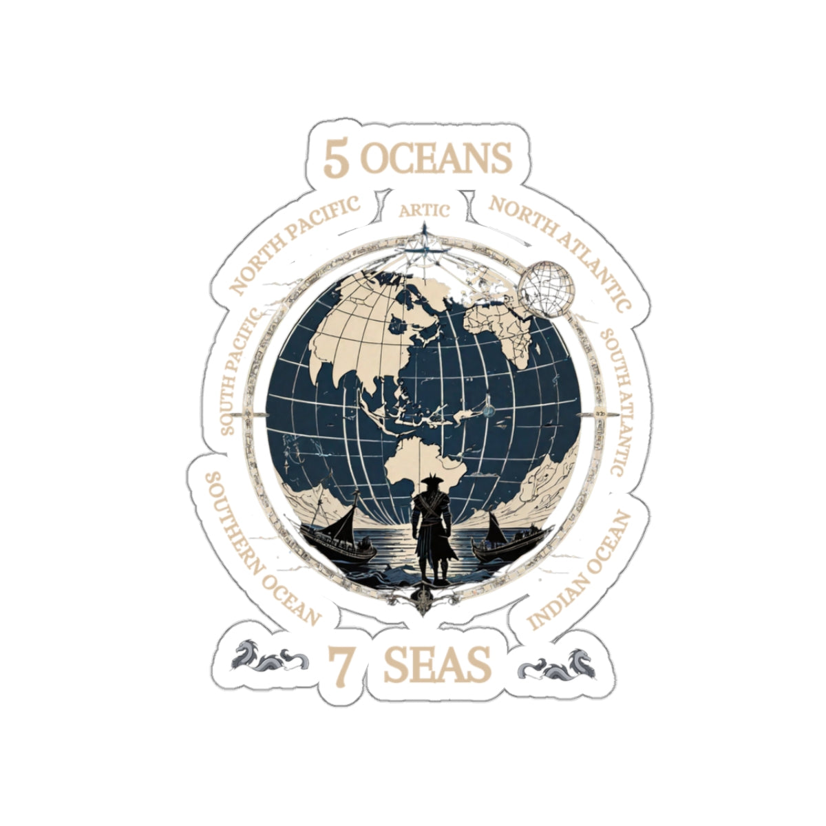 7 Seas FOM 9 Stickers