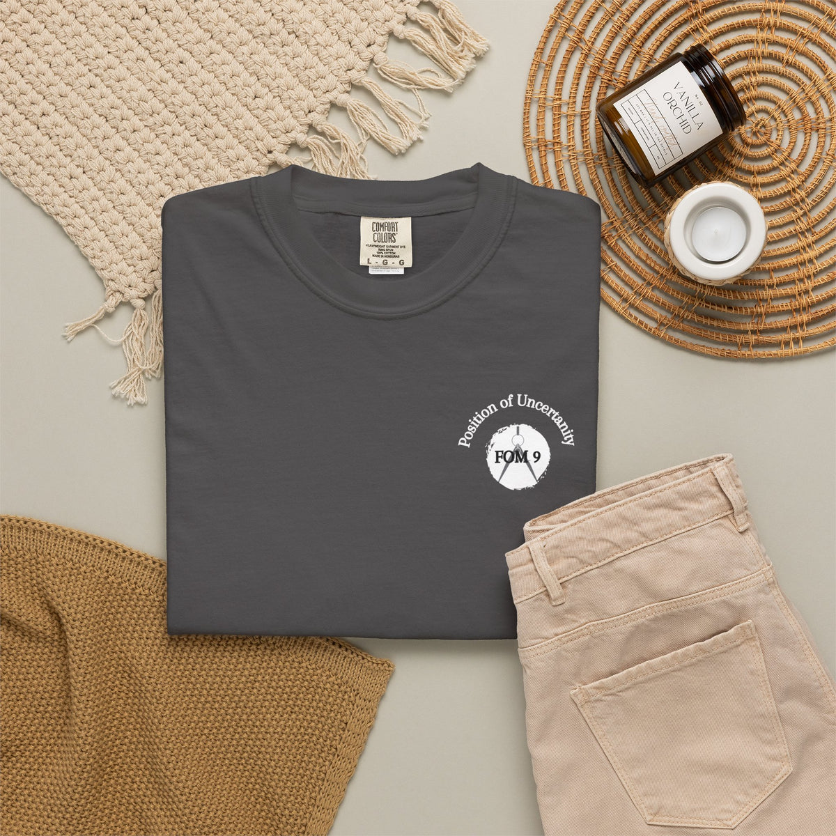 Only Amateurs Use GPS — White Print FOM 9 Graphic Tee