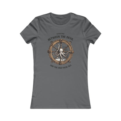 "Between the Devil and the Deep Blue Sea" Women's FOM 9 T-Shirt