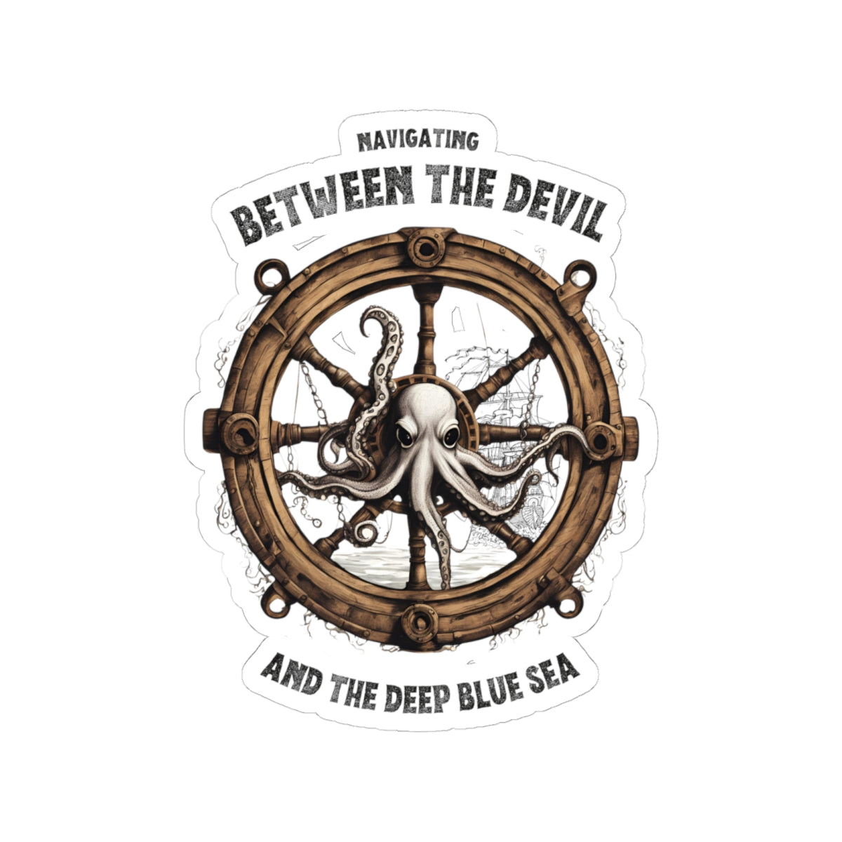 "The Devil and the Deep Blue Sea" FOM 9 Sticker