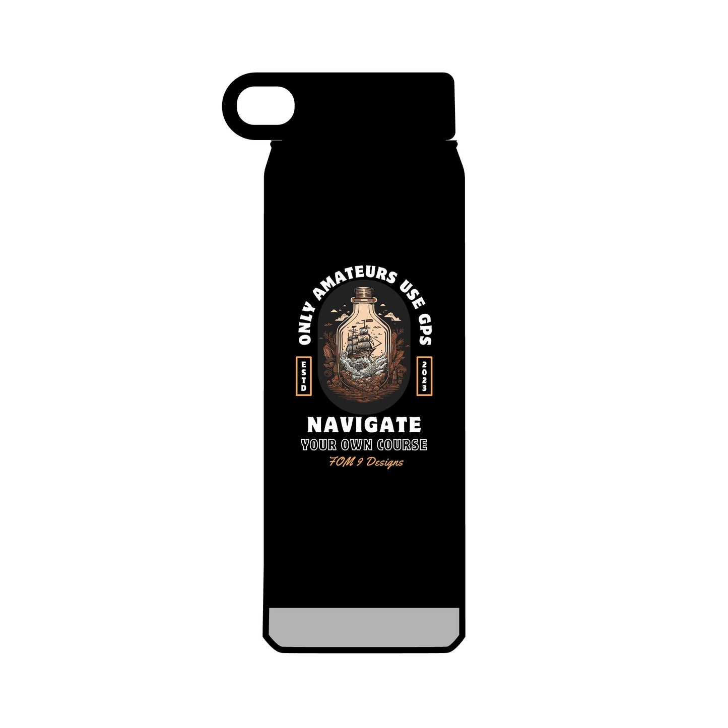Only Amateurs Use GPS FOM 9 Water Bottle, 32oz