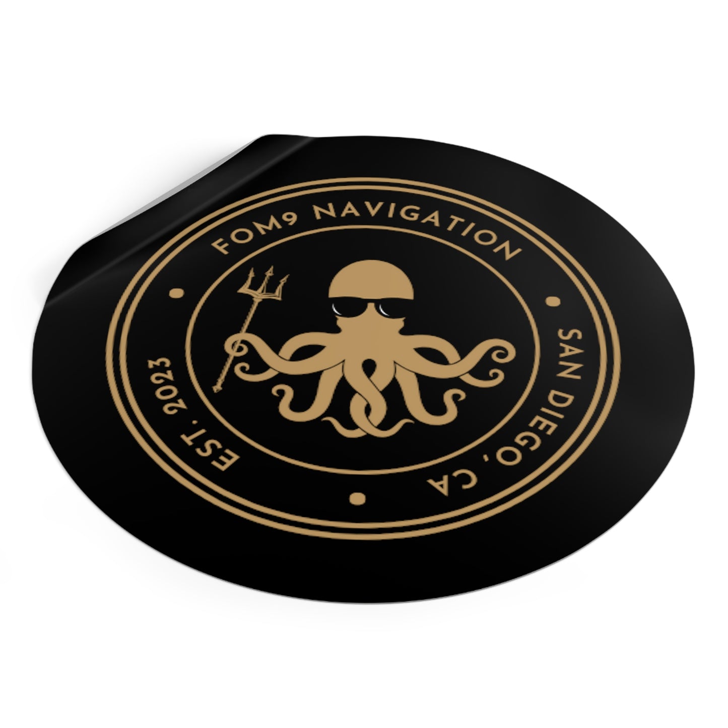 FOM 9 Logo Kracken Sticker