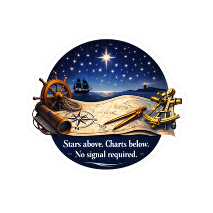 Stars Above Charts Below FOM 9 navigation sticker