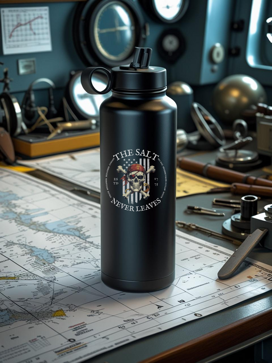 The Salt Never Leaves FOM 9 Water Bottle, 32oz